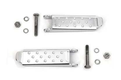 V-Twin Chrome Combat Footpeg Set for Harley-Davidson Softail Models by V-Twin