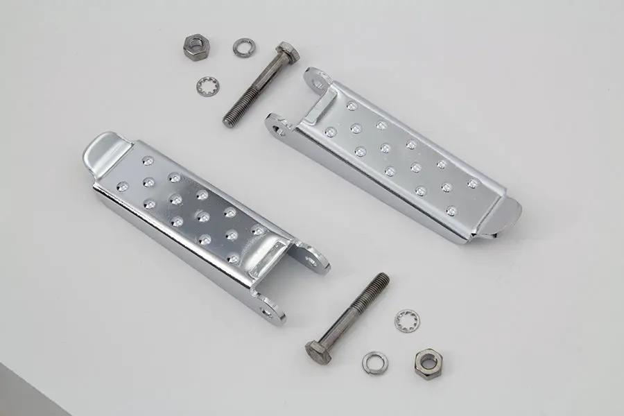 V-Twin Chrome Combat Footpeg Set for Harley-Davidson Softail Models by V-Twin