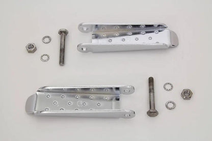 V-Twin Chrome Combat Footpeg Set for Harley-Davidson Softail Models by V-Twin