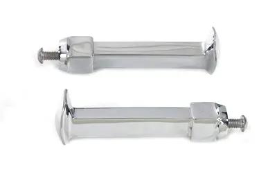 Wyatt Gatling Chrome Railroad Style Footpeg Set with 3/8 inch Mounting Holes by Wyatt Gatling