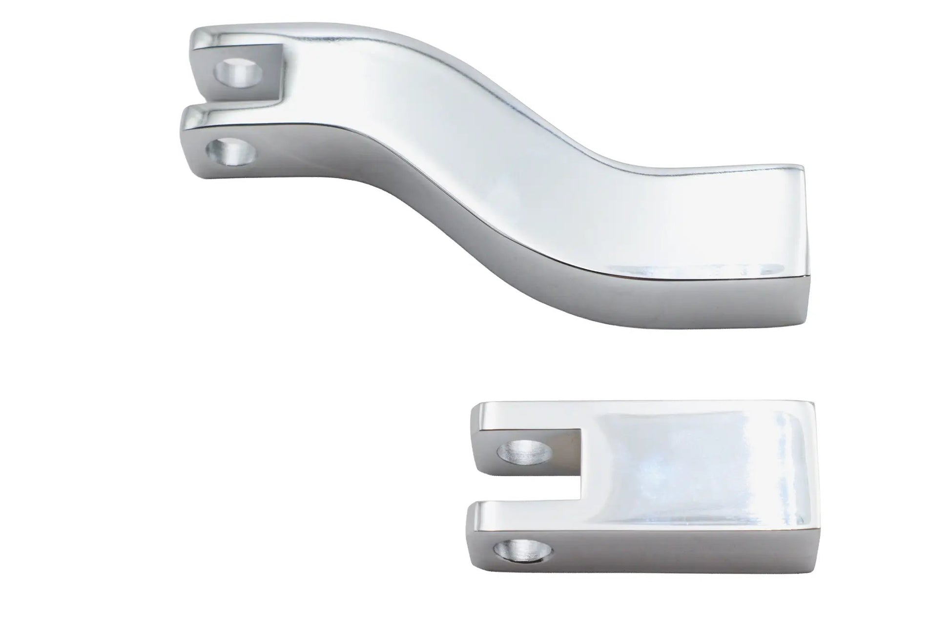 V-Twin Rear Passenger Footpeg Mount Set Chrome for Harley Davidson FX Models by V-Twin