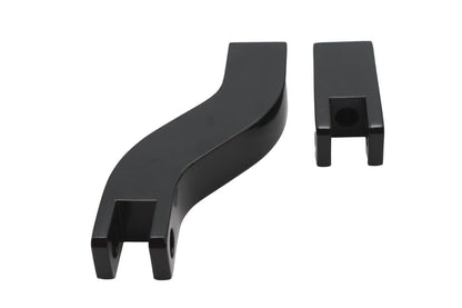 V-Twin Rear Passenger Footpeg Mount Set Black for Harley Davidson FXDWG and FXD Models by V-Twin