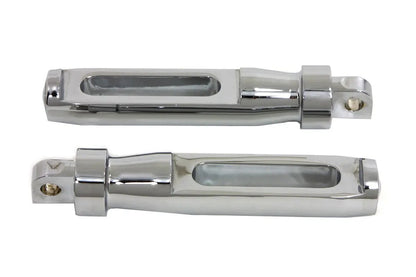 Wyatt Gatling Chrome Batique Style Footpeg Set for Harley-Davidson Softail Models by Wyatt Gatling