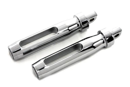 Wyatt Gatling Chrome Batique Style Footpeg Set for Harley-Davidson Softail Models by Wyatt Gatling