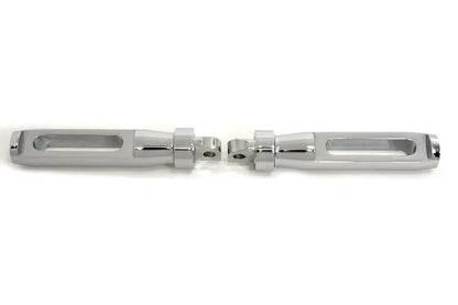 Wyatt Gatling Chrome Batique Style Footpeg Set for Harley-Davidson Softail Models by Wyatt Gatling
