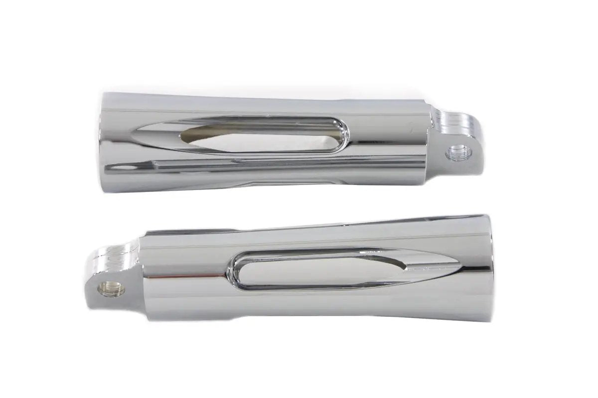 Wyatt Gatling Chrome Milled Style Footpeg Set for Harley Davidson FXST (1986-1995) by Wyatt Gatling