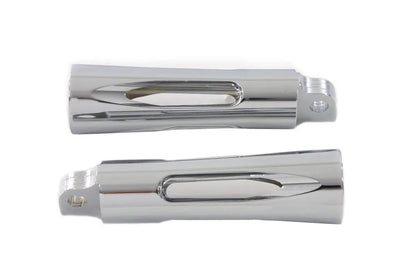 Wyatt Gatling Chrome Milled Style Footpeg Set for Harley Davidson FXST (1986-1995) by Wyatt Gatling