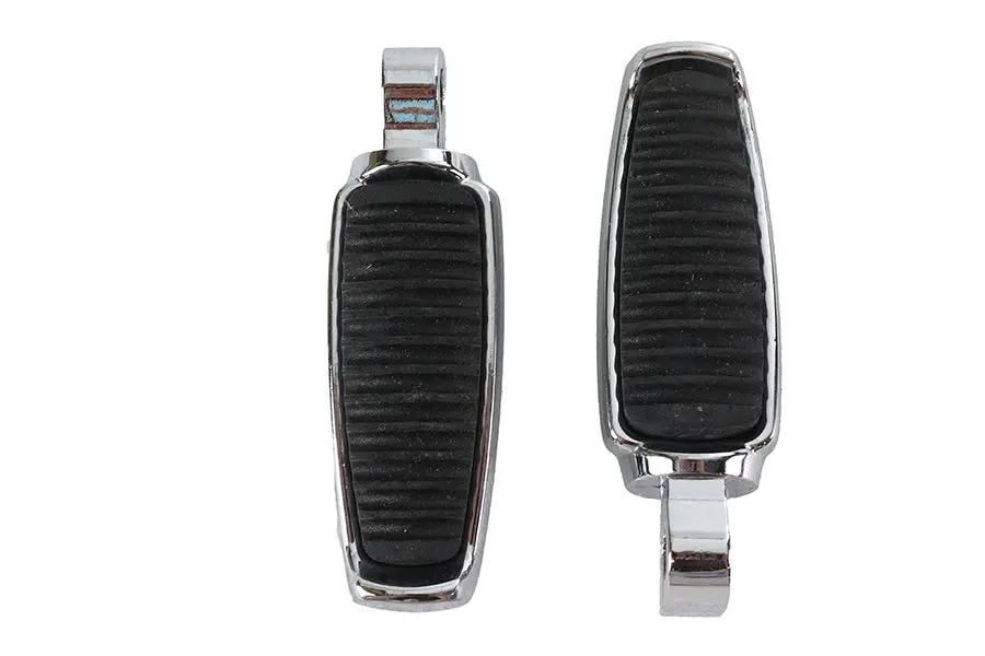 Wyatt Gatling Chrome Footpeg Set with Rubber Inlay - Part #3570 by Wyatt Gatling