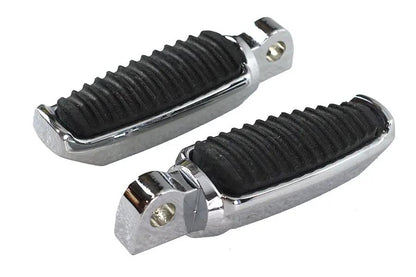Wyatt Gatling Chrome Footpeg Set with Rubber Inlay - Part #3570 by Wyatt Gatling