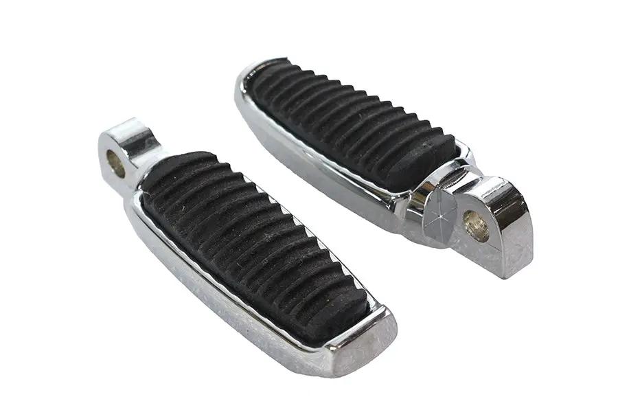 Wyatt Gatling Chrome Footpeg Set with Rubber Inlay - Part #3570 by Wyatt Gatling