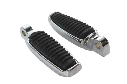Wyatt Gatling Chrome Footpeg Set with Rubber Inlay - Part #3570 by Wyatt Gatling