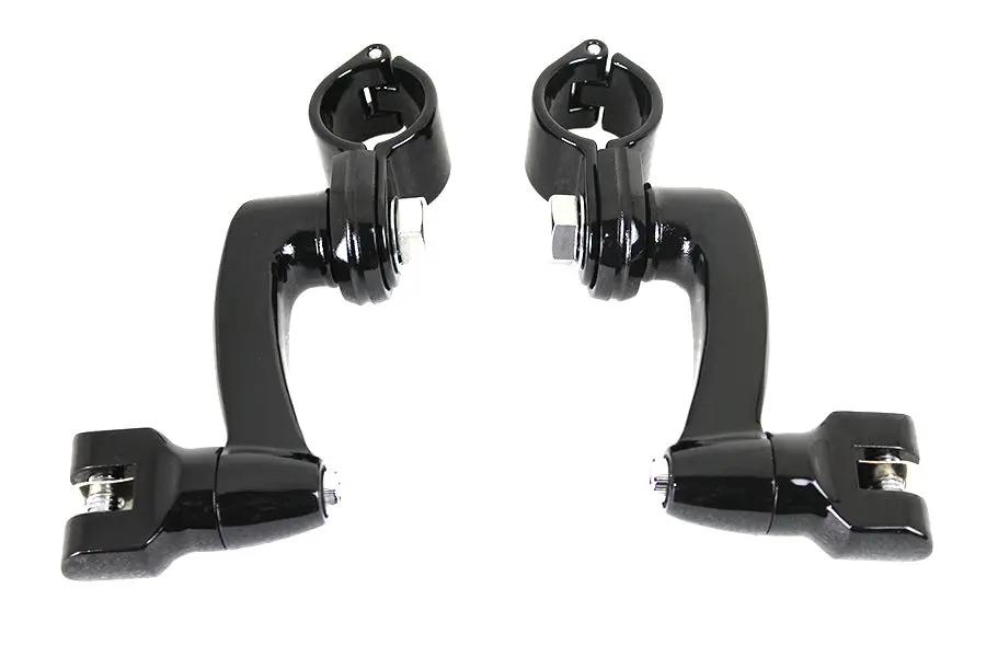V-Twin Highway Bar Footpeg Mount Set for All Male Footpegs – Adjustable up to 180 Degrees by V-Twin