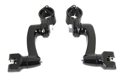 V-Twin Highway Bar Footpeg Mount Set for All Male Footpegs – Adjustable up to 180 Degrees by V-Twin