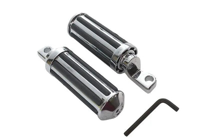 V-Twin Chrome Railer Style Footpeg Set for Harley-Davidson Softail Models by V-Twin