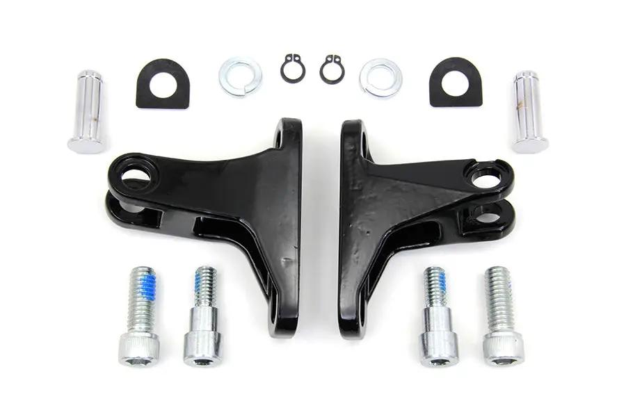 Wyatt Gatling Black Rear Passenger Mini Footboard Mount Kit for Harley Davidson FLT (1993-2002) by Wyatt Gatling