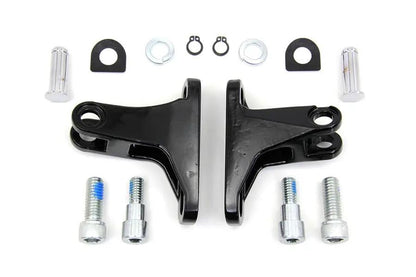 Wyatt Gatling Black Rear Passenger Mini Footboard Mount Kit for Harley Davidson FLT (1993-2002) by Wyatt Gatling