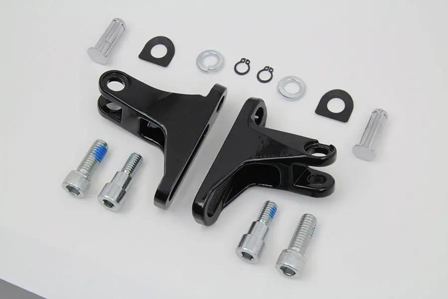 Wyatt Gatling Black Rear Passenger Mini Footboard Mount Kit for Harley Davidson FLT (1993-2002) by Wyatt Gatling