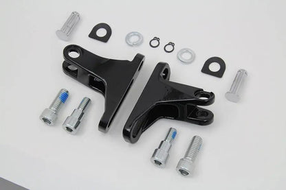 Wyatt Gatling Black Rear Passenger Mini Footboard Mount Kit for Harley Davidson FLT (1993-2002) by Wyatt Gatling