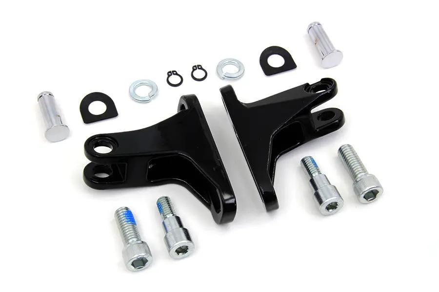 Wyatt Gatling Black Rear Passenger Mini Footboard Mount Kit for Harley Davidson FLT (1993-2002) by Wyatt Gatling