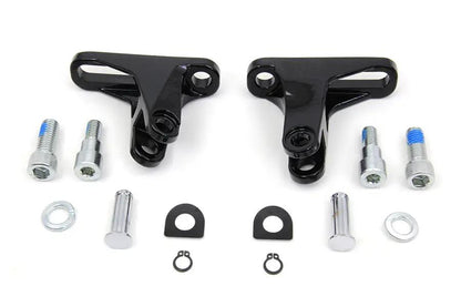 Wyatt Gatling Black Rear Passenger Mini Footboard Mount Kit for Harley Davidson FLT (1993-2002) by Wyatt Gatling
