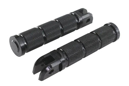 Wyatt Gatling Black Retro Driver Footpeg Set for Harley Davidson Models - Part 353064 by Wyatt Gatling