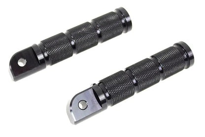 Wyatt Gatling Black Retro Passenger Footpeg Set for Harley Davidson Models - Part 353067 by Wyatt Gatling