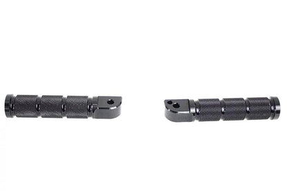 Wyatt Gatling Black Retro Passenger Footpeg Set for Harley Davidson Models - Part 353067 by Wyatt Gatling