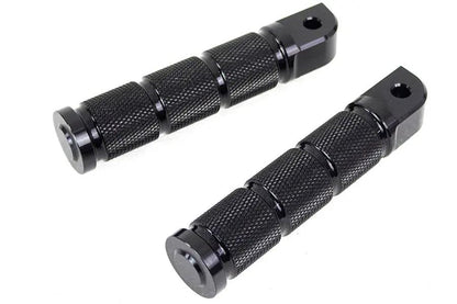Wyatt Gatling Black Retro Passenger Footpeg Set for Harley Davidson Models - Part 353067 by Wyatt Gatling