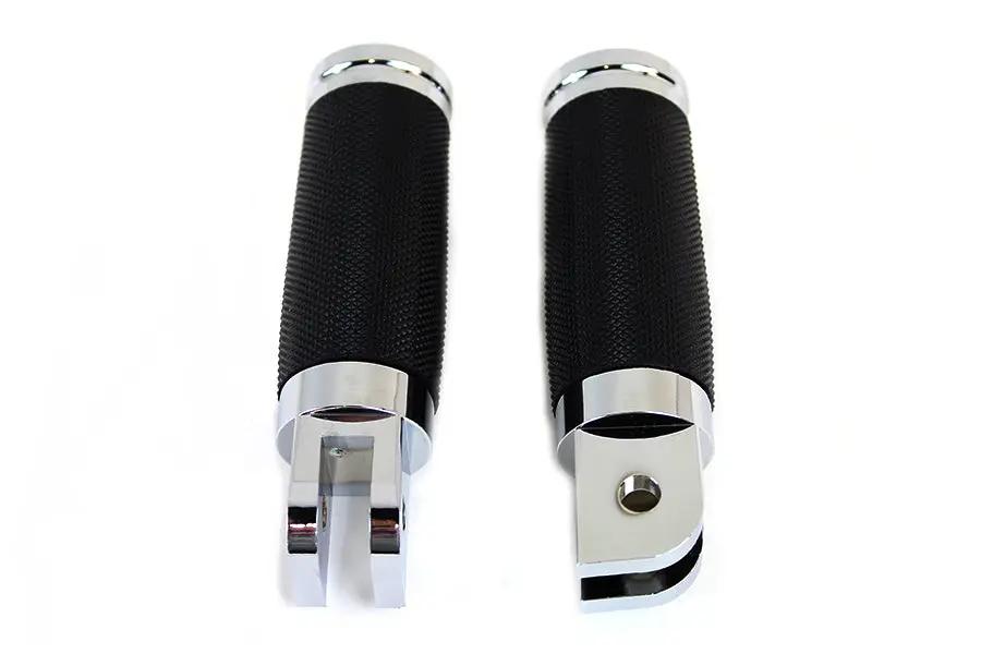 Wyatt Gatling Caliber Chrome Driver Footpeg Set for Harley Davidson Motorcycles by Wyatt Gatling