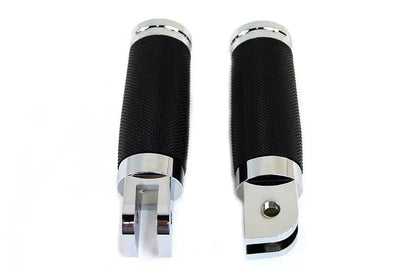 Wyatt Gatling Caliber Chrome Driver Footpeg Set for Harley Davidson Motorcycles by Wyatt Gatling