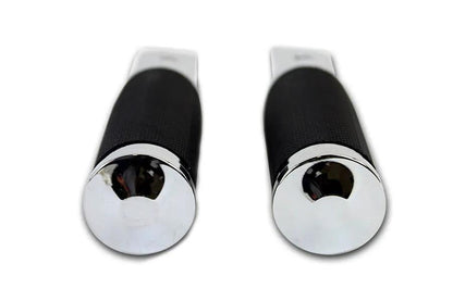 Wyatt Gatling Caliber Chrome Driver Footpeg Set for Harley Davidson Motorcycles by Wyatt Gatling