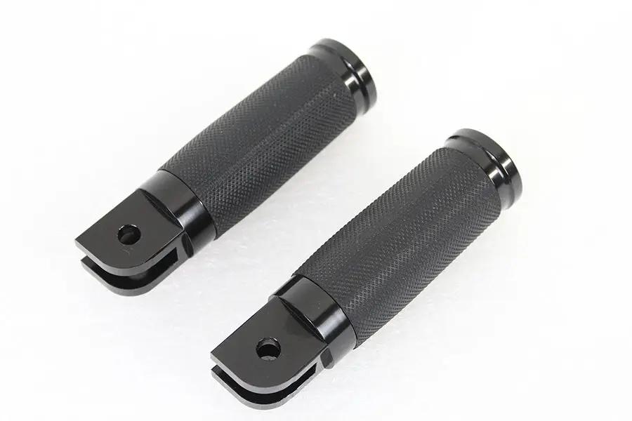 Wyatt Gatling Caliber Black Driver Footpeg Set for Harley Davidson FXST and FLST Models by Wyatt Gatling