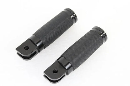 Wyatt Gatling Caliber Black Driver Footpeg Set for Harley Davidson FXST and FLST Models by Wyatt Gatling