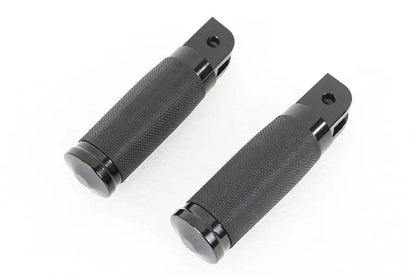 Wyatt Gatling Caliber Black Driver Footpeg Set for Harley Davidson FXST and FLST Models by Wyatt Gatling