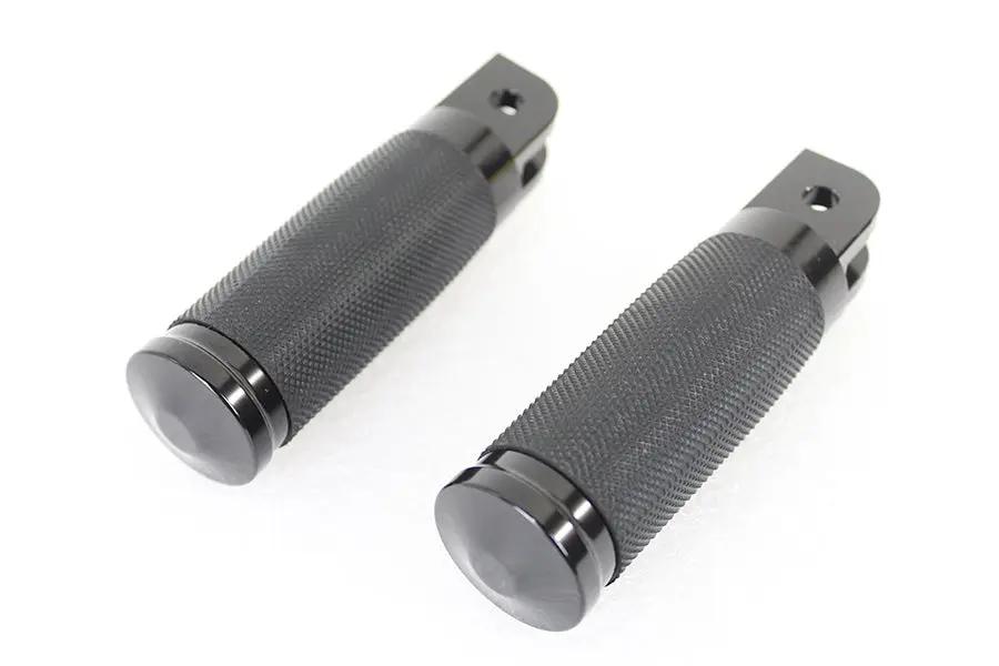 Wyatt Gatling Caliber Black Driver Footpeg Set for Harley Davidson FXST and FLST Models by Wyatt Gatling