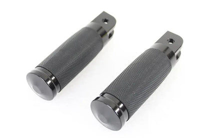 Wyatt Gatling Caliber Black Driver Footpeg Set for Harley Davidson FXST and FLST Models by Wyatt Gatling