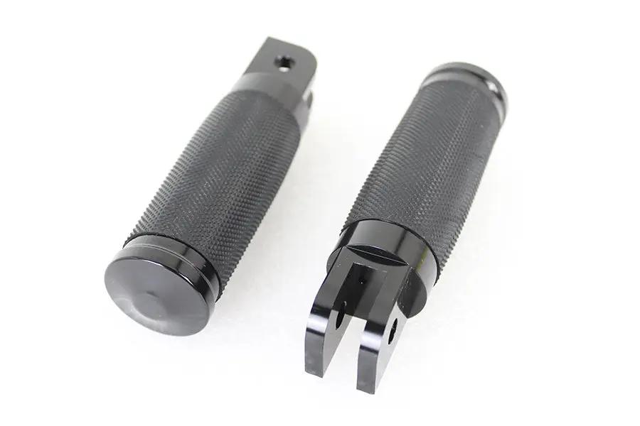 Wyatt Gatling Caliber Black Driver Footpeg Set for Harley Davidson FXST and FLST Models by Wyatt Gatling