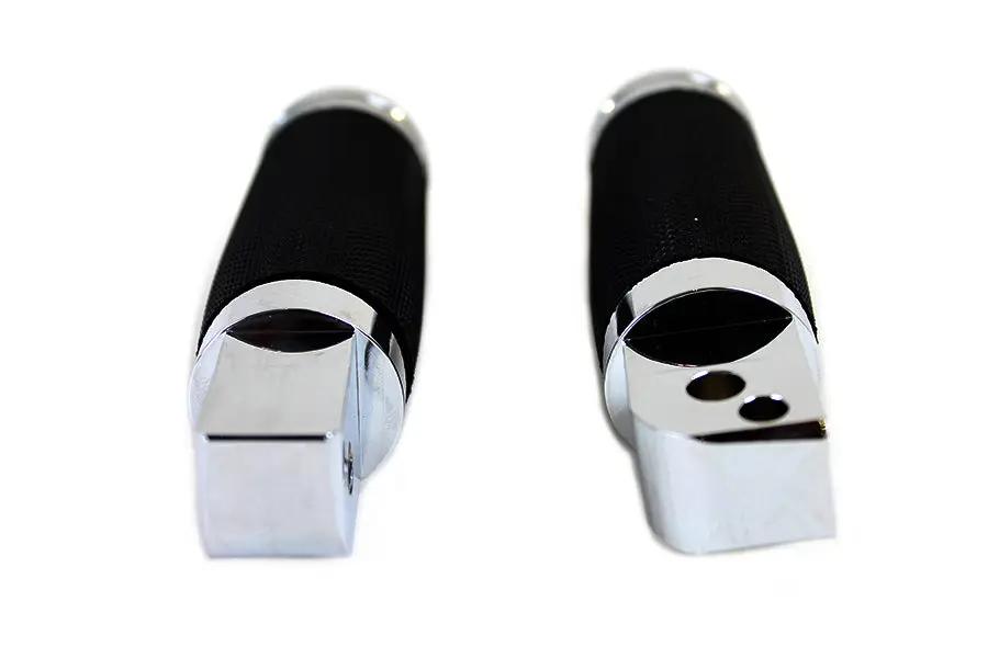 Wyatt Gatling Caliber Chrome Passenger Footpeg Set for Harley Davidson FLST and FXST Models by Wyatt Gatling