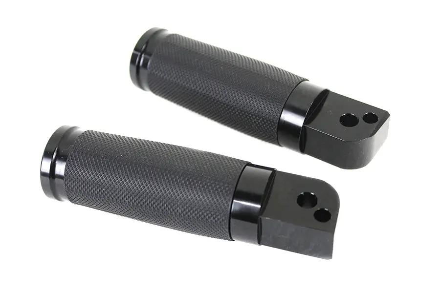 Wyatt Gatling Caliber Black Passenger Footpeg Set for Harley Davidson FLST & FXST by Wyatt Gatling