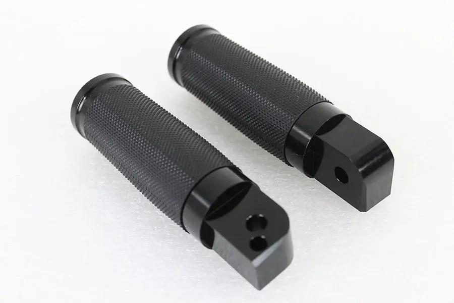 Wyatt Gatling Caliber Black Passenger Footpeg Set for Harley Davidson FLST & FXST by Wyatt Gatling