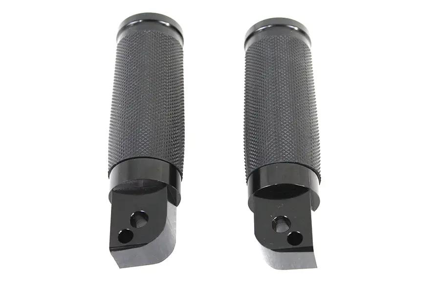 Wyatt Gatling Caliber Black Passenger Footpeg Set for Harley Davidson FLST & FXST by Wyatt Gatling