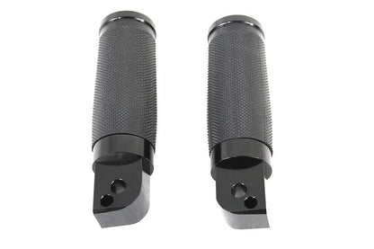 Wyatt Gatling Caliber Black Passenger Footpeg Set for Harley Davidson FLST & FXST by Wyatt Gatling