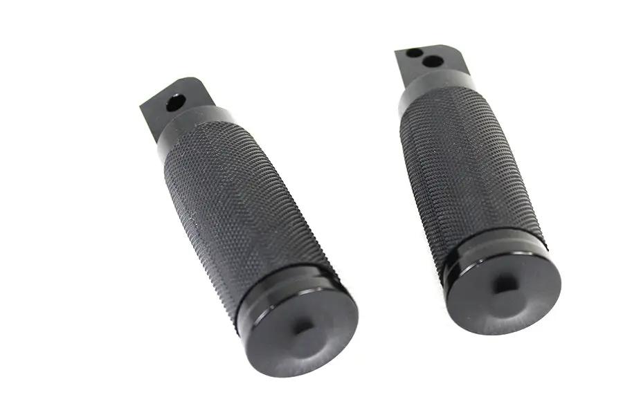 Wyatt Gatling Caliber Black Passenger Footpeg Set for Harley Davidson FLST & FXST by Wyatt Gatling