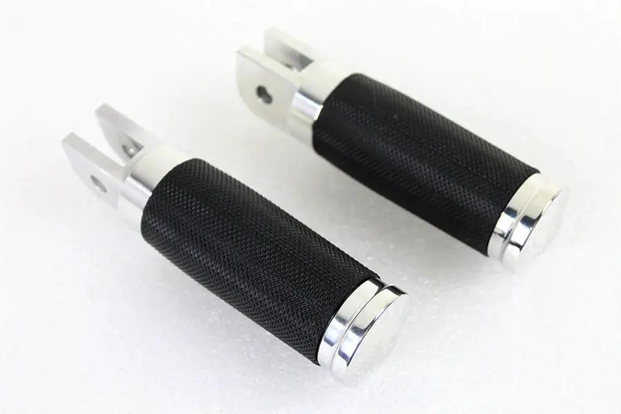 Wyatt Gatling Caliber Polished Driver Footpeg Set for Harley Davidson by Wyatt Gatling