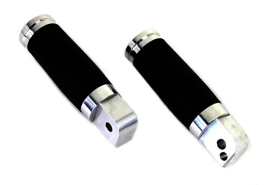 Wyatt Gatling Caliber Polished Passenger Footpeg Set for Harley Davidson FLST and FXST Models by Wyatt Gatling