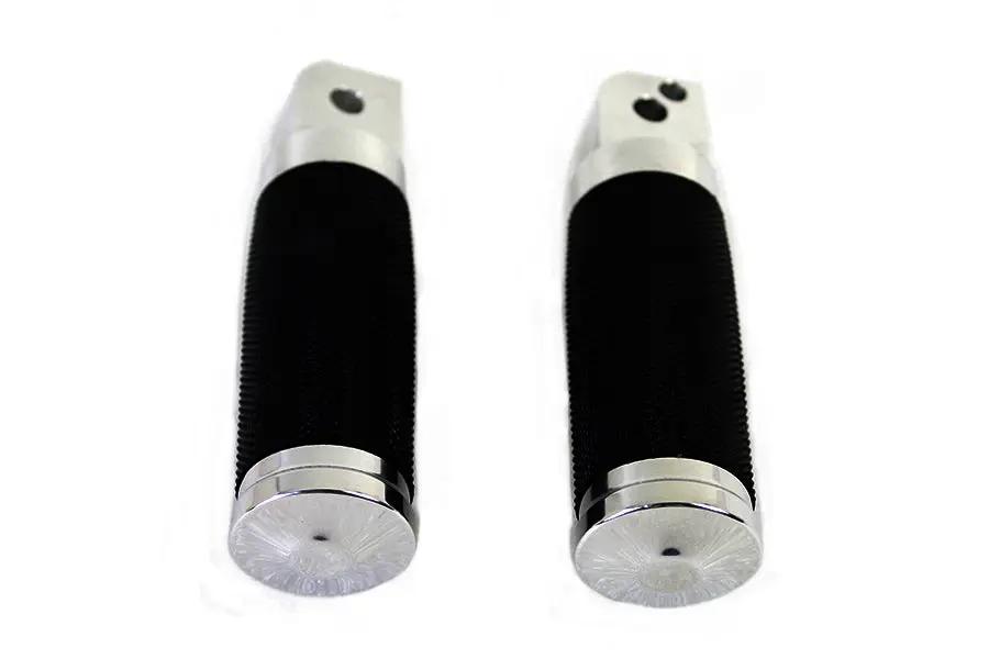 Wyatt Gatling Caliber Polished Passenger Footpeg Set for Harley Davidson FLST and FXST Models by Wyatt Gatling