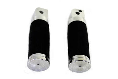 Wyatt Gatling Caliber Polished Passenger Footpeg Set for Harley Davidson FLST and FXST Models by Wyatt Gatling