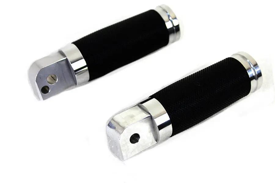 Wyatt Gatling Caliber Polished Passenger Footpeg Set for Harley Davidson FLST and FXST Models by Wyatt Gatling