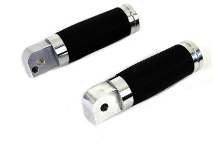 Wyatt Gatling Caliber Polished Passenger Footpeg Set for Harley Davidson FLST and FXST Models by Wyatt Gatling