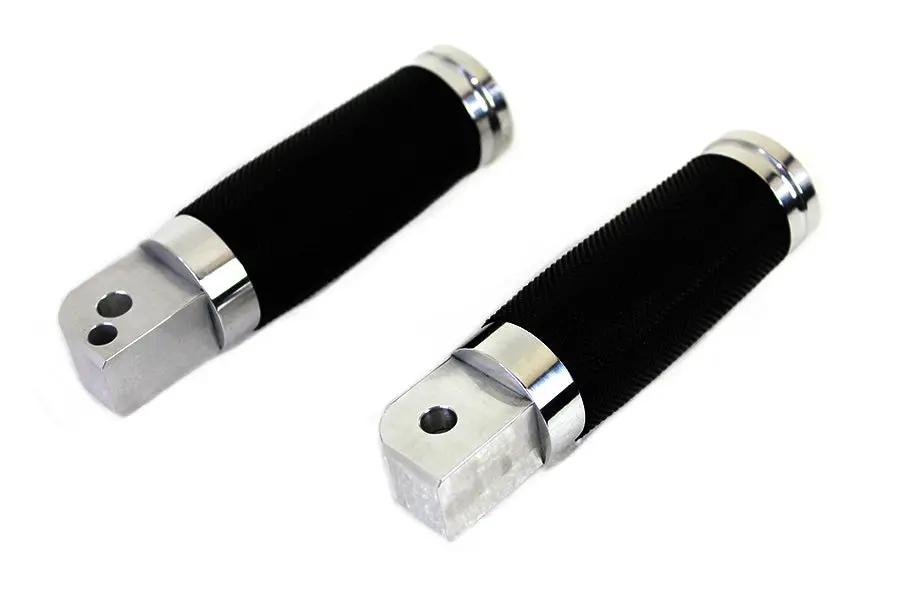 Wyatt Gatling Caliber Polished Passenger Footpeg Set for Harley Davidson FLST and FXST Models by Wyatt Gatling